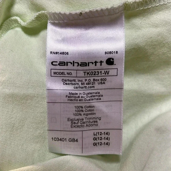 NWT Carhartt Loose Fit Green Sweater Size L - Picture 6 of 7